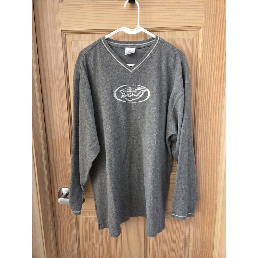 Arctic Wear Grey V Neck Sweater 3/4 Sleeve Shirt XL